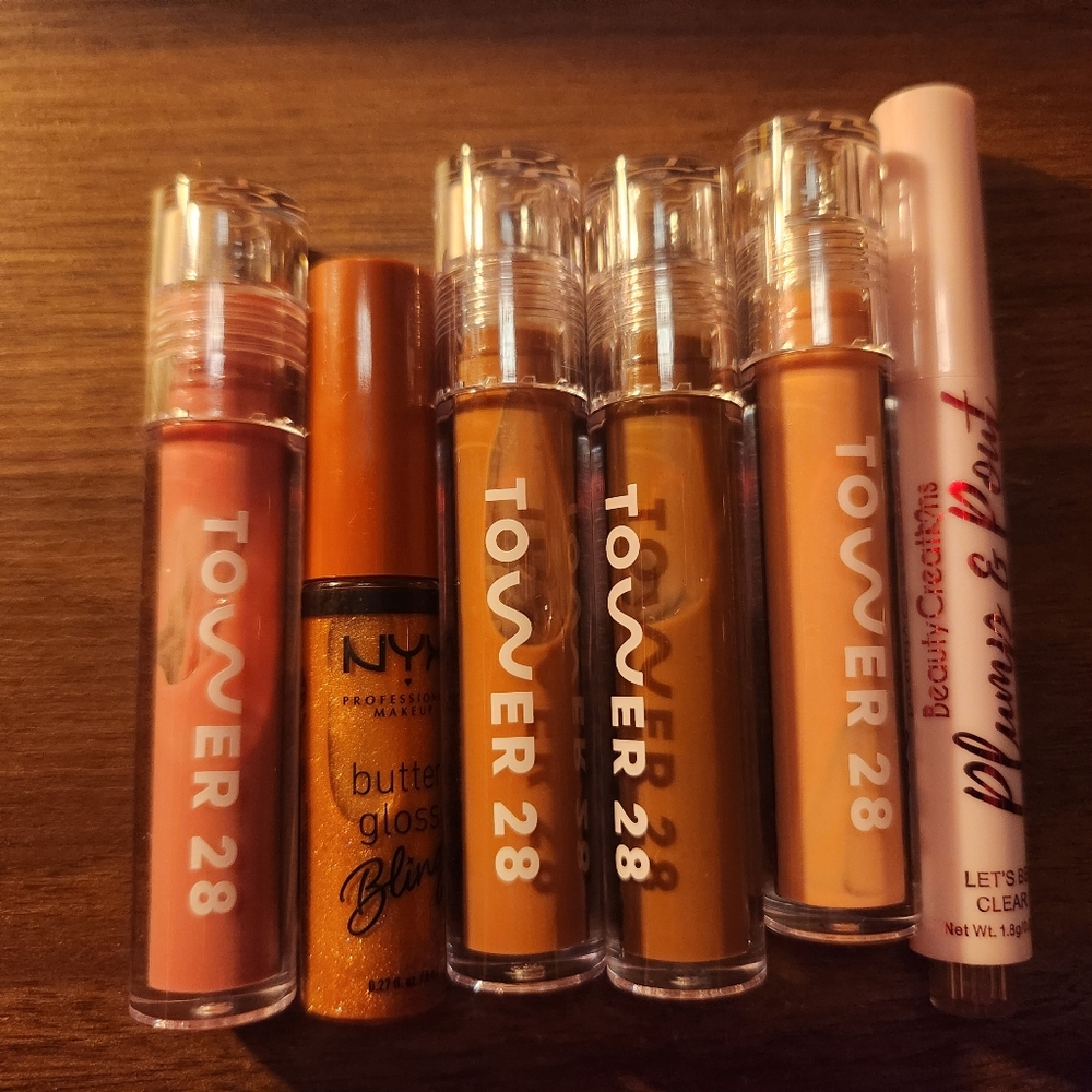 🩷 Tower 28 Lip Bundle Lot Of 6 Gloss